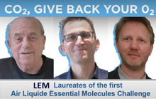 Discover the winners of Air Liquide's first “Essential Small Molecules Challenge”