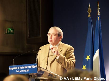 20070207 - Paris, France - Inauguration officielle du nouveau site de l'Université Paris-Diderot Paris 7 le mercredi 7 février 2007 -  A l'image Jean-Paul HUCHON, Président du Conseil régional Ile-de-France